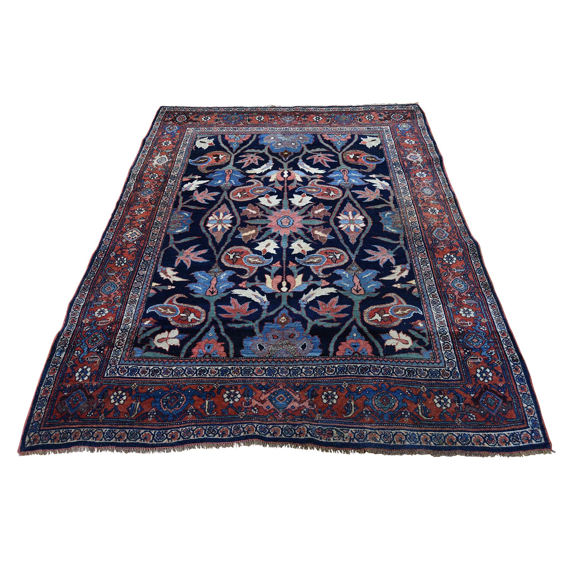 Persian Rugs New York Jersey 4 6 X6 Semi Antique Persian Bijar Pure Wool Exc Condition Full Pile Hand Knotted Oriental Rug Sh43391